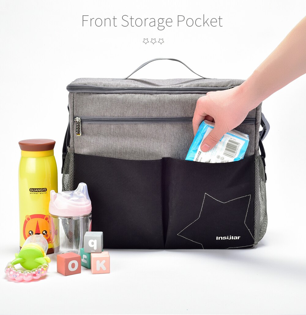 กระเป๋าใส่ผ้าอ้อมเด็กขนาดใหญ่แ - Backpack Diaper Bag บทวิจารณ์และราคา