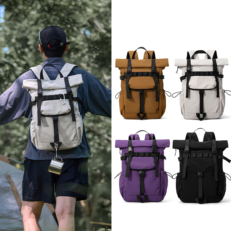 กระเป๋าเป้เดินทางแบบขยายได้สำห - Canvas Backpack Casual บทวิจารณ์และราคา