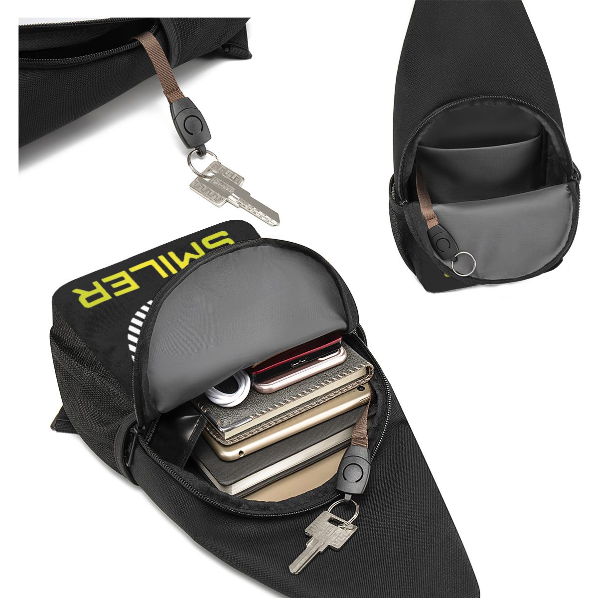 The Smiler Alton Towers Merch  - Sling Backpack Shoulder บทวิจารณ์และราคา