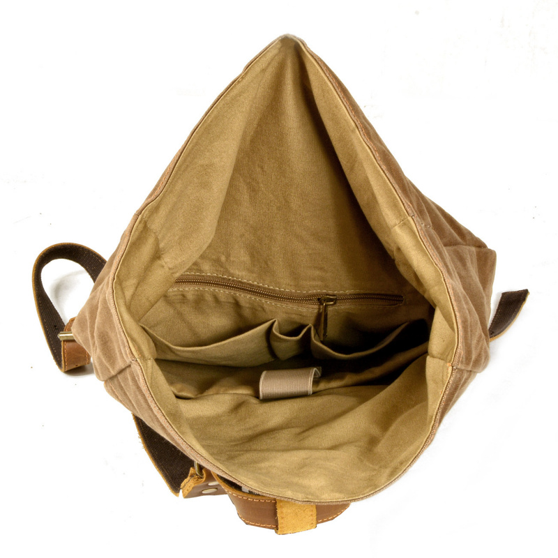 กระเป๋าเป้สะพายหลังผ้าแคนวาสแบ - Canvas Backpack Casual บทวิจารณ์และราคา