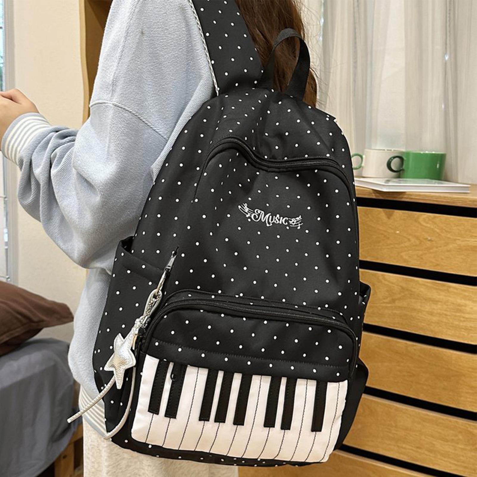 กระเป๋าเป้เดินทางลายเปียโน ควา - Fashion Backpack Women บทวิจารณ์และราคา